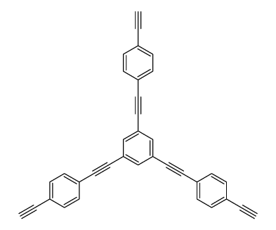 1,3,5-三[2-(4-乙炔基苯基)乙炔基]苯 结构式