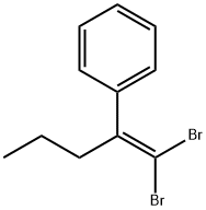Benzene, [1-(dibromomethylene)butyl]- 结构式