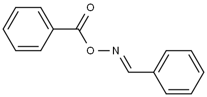 苯甲醛 O-苯甲酰肟 (E)-构型 结构式