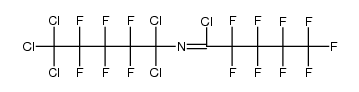 Pentanimidoyl chloride, 2,2,3,3,4,4,5,5,5-nonafluoro-N-(1,1,5,5,5-pentachloro-2,2,3,3,4,4-hexafluoropentyl)- 结构式