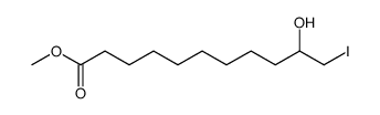 Undecanoic acid, 10-hydroxy-11-iodo-, methyl ester 结构式