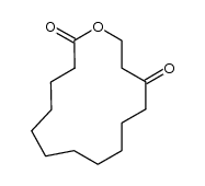氧杂环十五烷-2,13-二酮 结构式