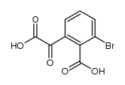3-溴-2-羧基-α-氧代苯乙酸 结构式