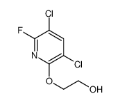 Ethanol, 2-[(3,5-dichloro-6-fluoro-2-pyridinyl)oxy]- 结构式
