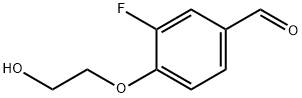 3-氟-4-(2-羟基乙氧基)苯甲醛 结构式