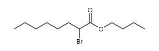 Octanoic acid, 2-bromo-, butyl ester 结构式