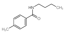 N-N-丁基-4-甲基苯甲酰胺 结构式