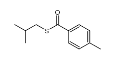 Benzenecarbothioic acid, 4-methyl-, S-(2-methylpropyl) ester 结构式