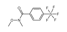 Sulfur, pentafluoro[4-[(methoxymethylamino)carbonyl]phenyl]-, (OC-6-21)- 结构式