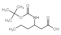 (3S)-3-叔丁氧羰基氨基-2-羟基己酸 结构式