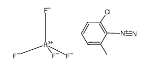 2-氯-6-甲基苯重氮四氟硼酸盐 结构式