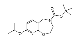tert-Butyl 8-isopropoxy-2,3-dihydropyrido[3,2-f][1,4]oxazepine-4(5H)-carboxylate 结构式