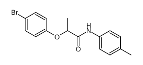 2-(4-溴苯氧基)-N-(4-甲基苯基)丙酰胺 结构式