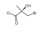 (R)-3-溴-2-羟基-2-甲基丙酰氯 结构式