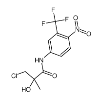 3-氯-2-羟基-2-甲基-N-(4-硝基-3-三氟甲基苯基)丙酰胺 结构式