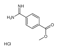 4-甲脒基苯甲酸甲酯盐酸盐 结构式