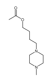 1-Piperazinebutanol, 4-methyl-, 1-acetate 结构式