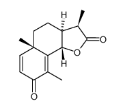 (3R)-3aβ,5,5a,9bα-Tetrahydro-3,5aα,9-trimethylnaphtho[1,2-b]furan-2,8(3H,4H)-dione 结构式