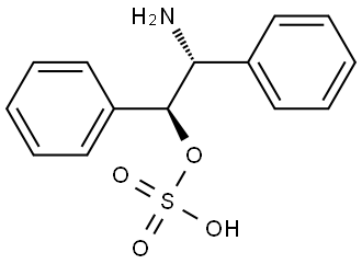 Benzeneethanol, β-amino-α-phenyl-, 1-(hydrogen sulfate), (αS,βR)- 结构式