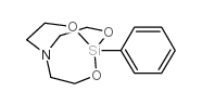 1-苯基-2,8,9-三氧杂-5-氮杂-1-硅杂二环[3.3.3]十一烷 结构式