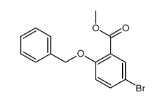 2-(苄氧基)-5-溴苯甲酸甲酯 结构式