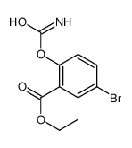 ethyl 5-bromo-2-carbamoyloxy-benzoate 结构式