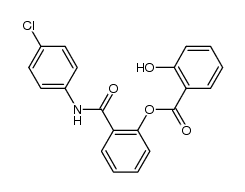 2-羟基苯甲酸-2-[[(4-氯苯基)氨基]羰基]苯基酯 结构式