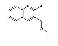 2-碘-3-喹啉甲醇-3-甲酸酯 结构式