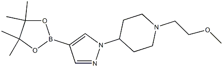 1-[1-(2-甲氧基乙基)-4-哌啶基]吡唑-4-硼酸频哪醇酯 结构式