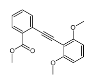 2-[(2,6-二甲氧基苯基)乙炔基]苯甲酸甲酯 结构式