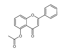 5-乙酰氧基黄酮 结构式