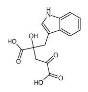 2-羟基-2-(1H-吲哚-3-基甲基)-4-氧代戊二酸 结构式