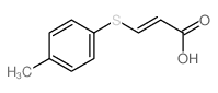 2-Propenoic acid, 3-[(4-methylphenyl)thio]-, (2E)- 结构式