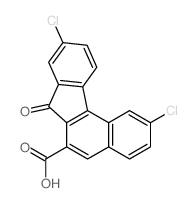 2,9-二氯-7-氧代-7H-苯并[c]芴-6-羧酸 结构式