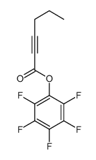 2-Hexynoic acid, 2,3,4,5,6-pentafluorophenyl ester 结构式