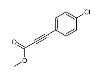 3-(4-氯苯基)丙炔酸甲酯 结构式