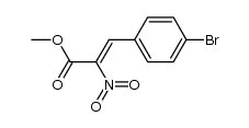 3-(4-溴苯基)-2-硝基-2-丙烯酸甲酯 结构式