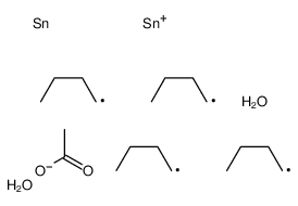 Distannoxane, 1-(acetyloxy)-1,1,3,3-tetrabutyl-3-hydroxy- (9CI) 结构式