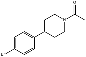1-乙酰基-4-(4-溴苯基)哌啶 结构式