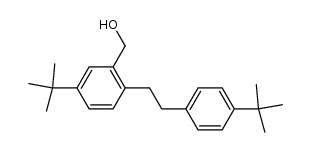 5-叔丁基-2-[2-(4-叔丁基苯基)乙基]苯甲醇 结构式