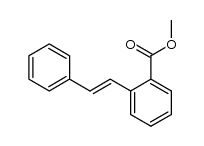 Benzoic acid, 2-[(1E)-2-phenylethenyl]-, methyl ester 结构式