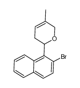 2-(2-溴-1-萘基)-5-甲基-3,6-二氢-2H-吡喃 结构式