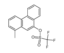 1-甲基-9-菲基三氟甲磺酸酯 结构式