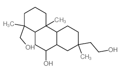 8α-罗汉松烷-7α,15-二醇,13α-(2-羟乙基)-13-甲基 结构式