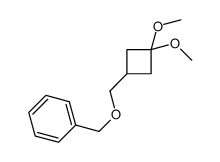 Benzene, [[(3,3-dimethoxycyclobutyl)methoxy]methyl]- 结构式
