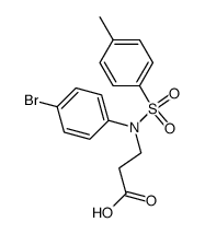β-Alanine, N-(4-bromophenyl)-N-[(4-methylphenyl)sulfonyl]- 结构式