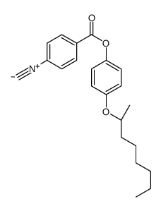 4-异氰基苯甲酸-4-[[(1R)-1-甲基庚基]氧基]苯基酯 结构式