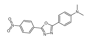 Benzenamine, N,N-dimethyl-4-[5-(4-nitrophenyl)-1,3,4-oxadiazol-2-yl]- 结构式