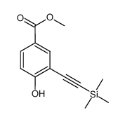 4-羟基-3-[2-(三甲基硅基)乙炔基]苯甲酸甲酯 结构式