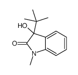 3-叔丁基-3-羟基-1-甲基吲哚-2-酮 结构式